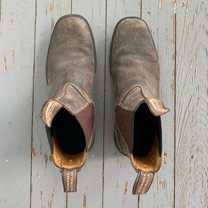 Blundstone Men's Rustic Brown Chelsea Boots AU Size 9/US M Size 10
